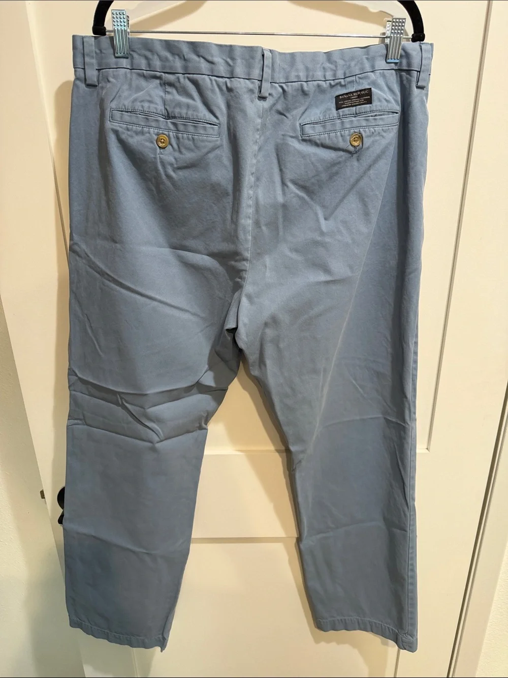 Banana Republic Men's Light Blue Dress Pants - Emerson Chino 36x32